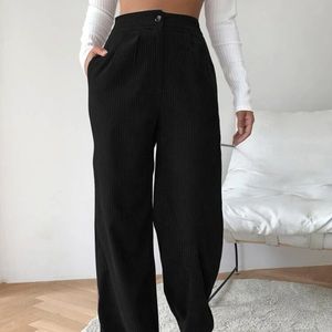 Hugh waist corduroy dress pants
